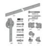 KIT  CORREDERA  RUSTICO  80G  NEGR