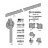 KIT  CORREDERA  RUSTICO  80G  NEGR