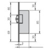 PICAPORTE  VAIVEN  8MM