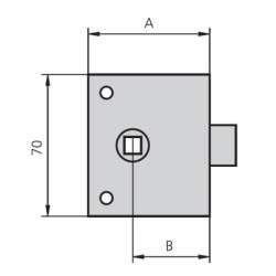 PICAPORTE  SOBREPONER  ESMALT  8MM
