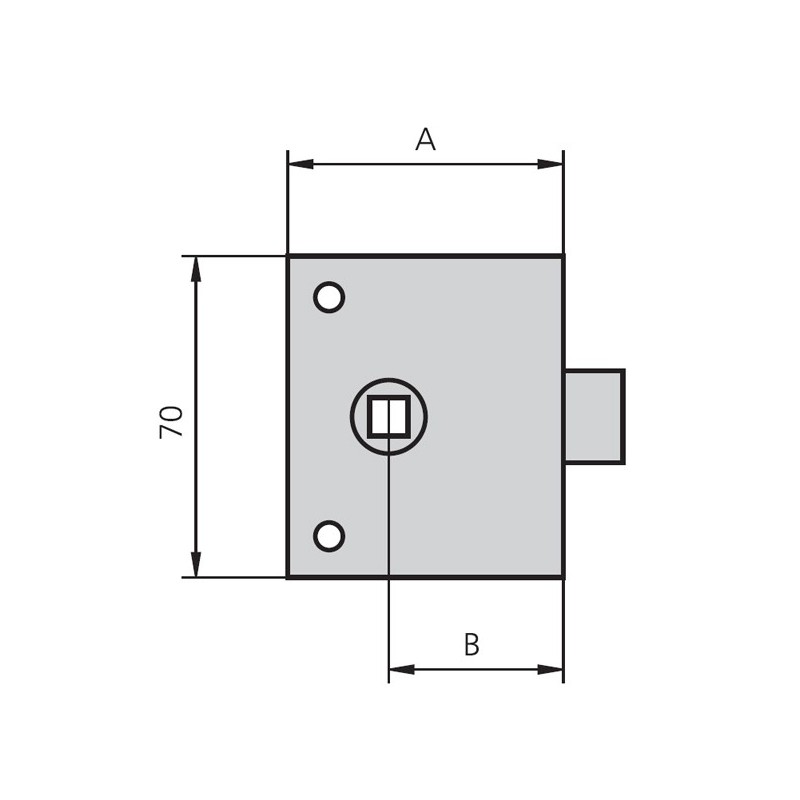 PICAPORTE  SOBREPONER  ESMALT  8MM