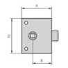 PICAPORTE  SOBREPONER  ESMALT  8MM
