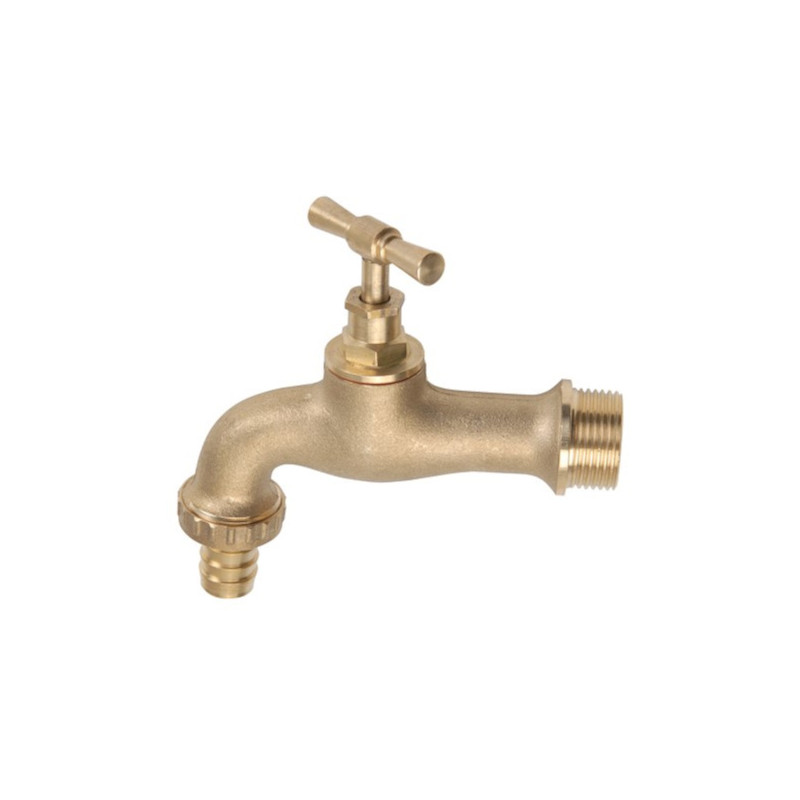 GRIFO JARDIN LATON RACOR MANGUERA PN10