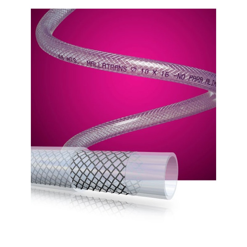 MANGUERA  TUBO  CRISTAL  6X12  REFORZADA