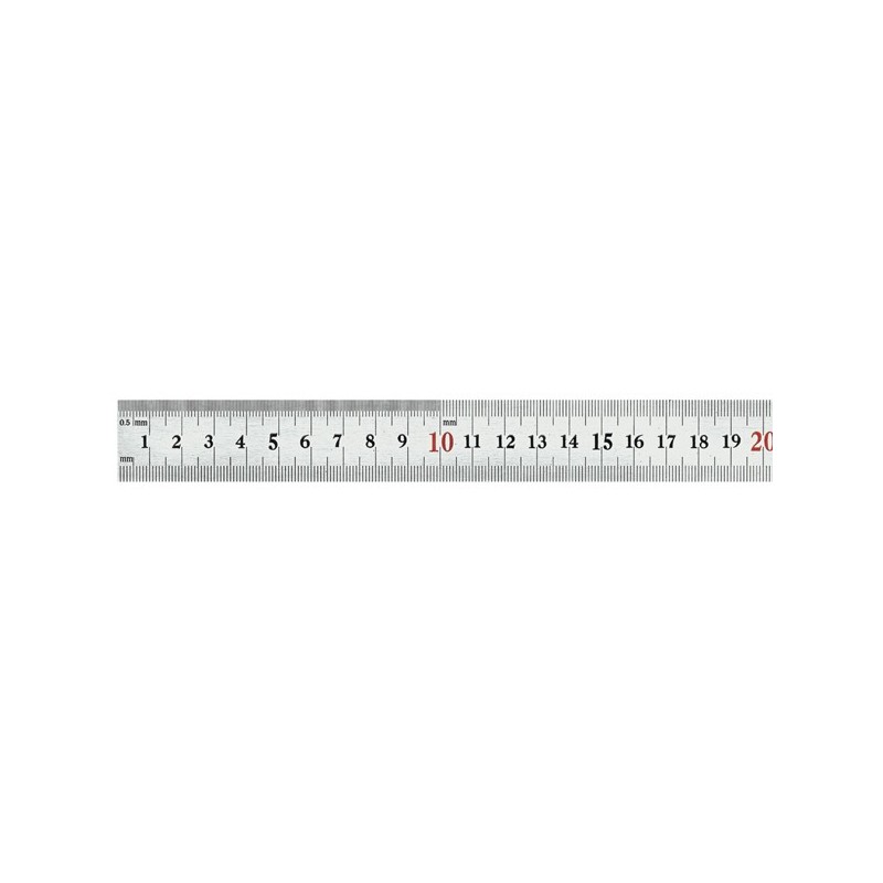 REGLA  SEMI  RIGIDA  ACERO  INOX