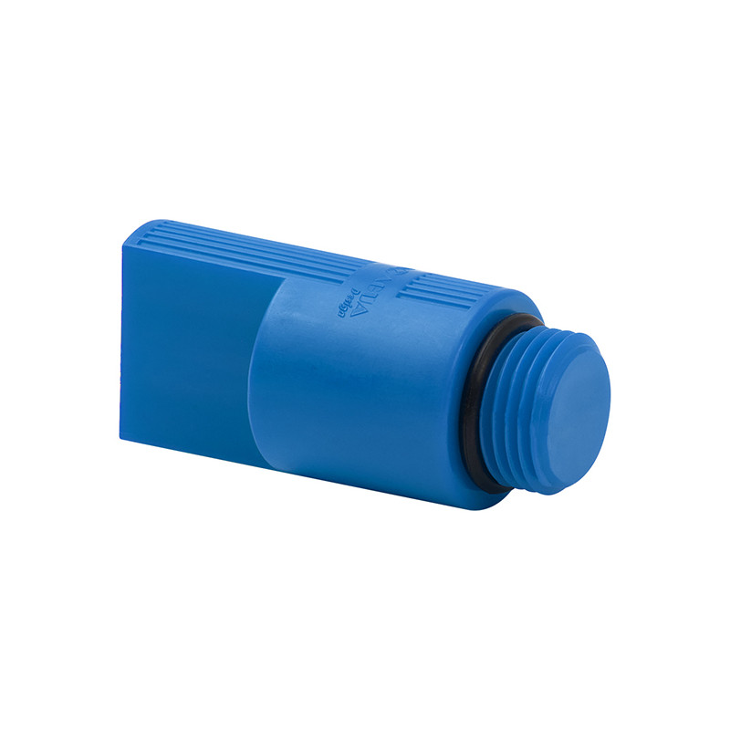 TAPON ALICATADO CON JUNTA TORICA AZUL