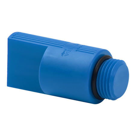 TAPON ALICATADO CON JUNTA TORICA AZUL