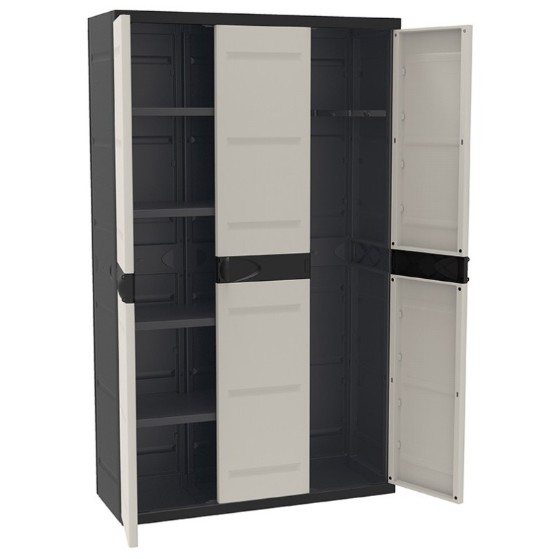 ARMARIO  RESINA  3  PUERTAS  4  BALDAS