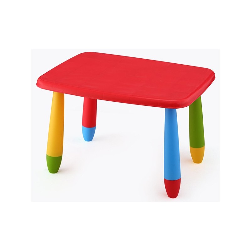 MESITA  RECTANGULAR  ROJA
