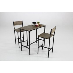 CONJUNTO  MESA  Y  TABURETES  COIMBRA