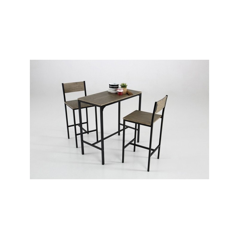 CONJUNTO  MESA  Y  TABURETES  COIMBRA