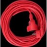 PROLONGACION  MANGUERA  T/TL  10  mtrs  3  X  1,5  FLEXIBLE  ROJA  EDM