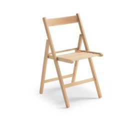 SILLA  PLEGABLE  MADERA  NATURAL