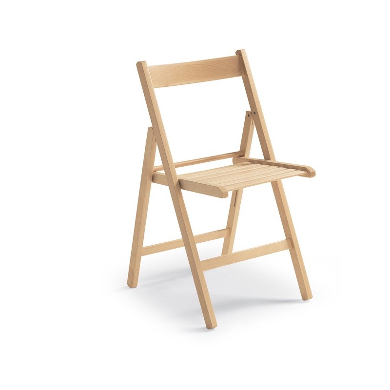 SILLA  PLEGABLE  MADERA  NATURAL