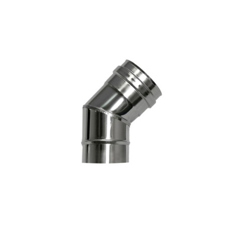 CODO ESTUFA INOXIDABLE 45 PELLET