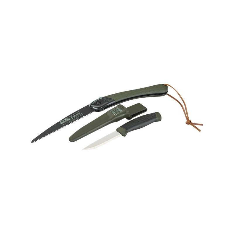 JUEGO  DE  SERRUCHO  PLEGABLE  396-LAP  Y  CUCHILLO  -  MACHETE  2444