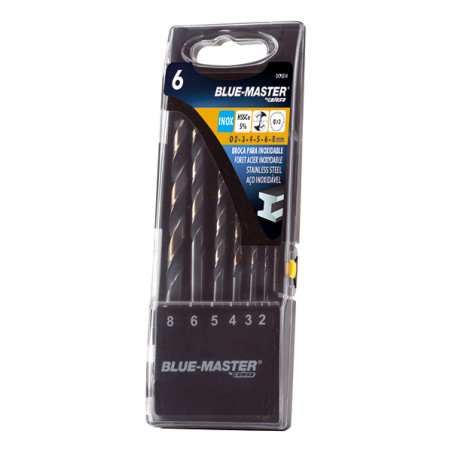 BROCA DIN338 HSS-CO ANTISLIP INOX JGO.6 PZS