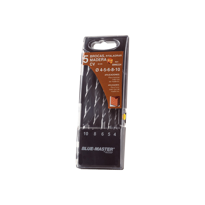 BROCA MADERA 3P JGO.5 PZS