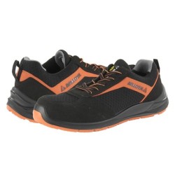 Zapato  Flex  Negro-Naranja  S1P  bellota