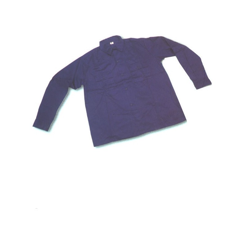 CAMISA  ALGODON  M/LARGA  AZULINA