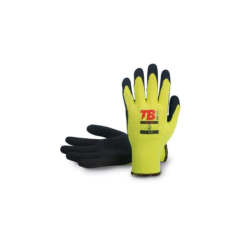 GUANTE  POLIESTER  LATEX  AMARILLO