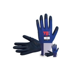 GUANTE  NYLON  AZUL  PU  NEGRO  PALMA