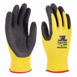 caja  12  GUANTEs  DE  LÁTEX  CON  SOPORTE  DE  NYLON