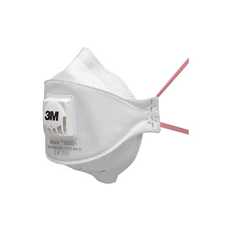3M  Aura  Mascarilla  para  particulas  ffp3,  con  válvula,  9332+
