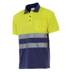 POLO  BICOLOR  ALTA  VISIBILIDAD  MANGA  CORTA  VELILLA