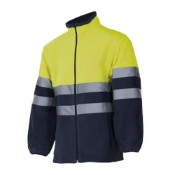 CHAQUETA  POLAR  BICOLOR  ALTA  VISIBILIDAD